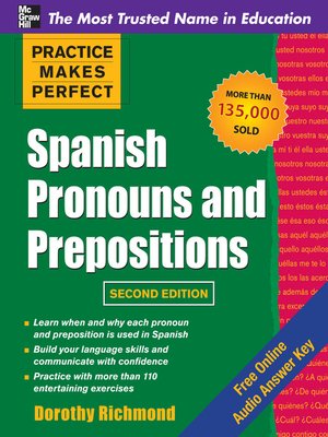 cover image of Spanish Pronouns and Prepositions